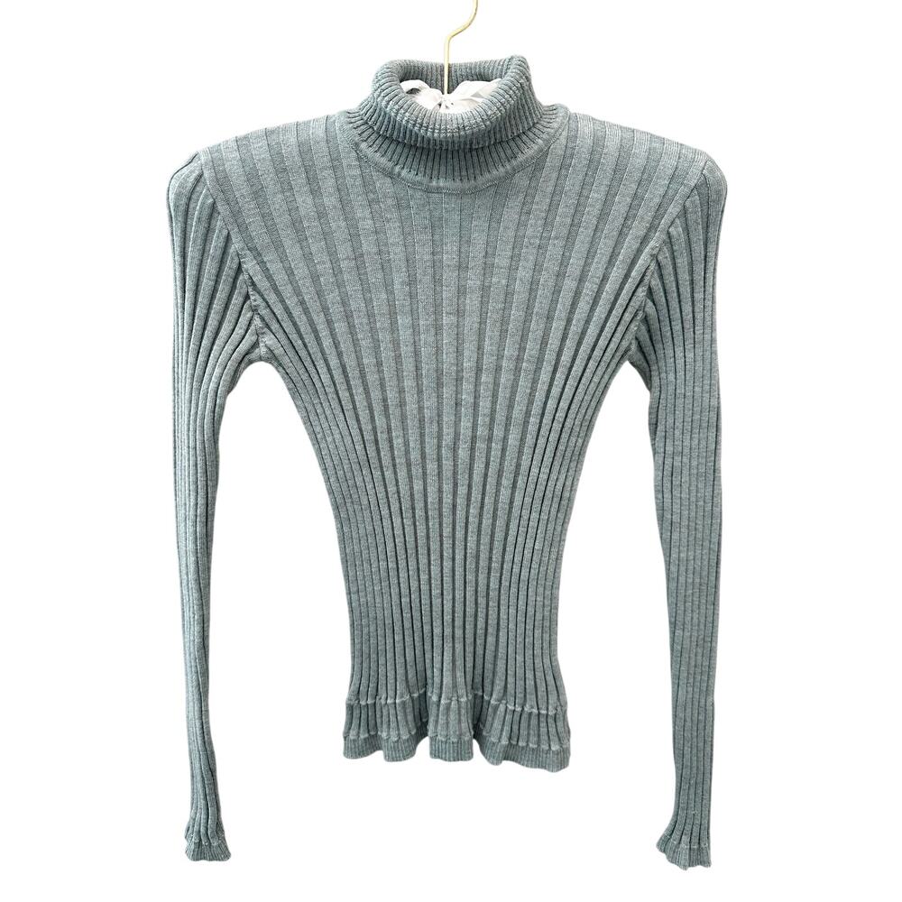GIORGIO ARMANI Le Collezioni Ribbed Wool Turtleneck Sweater NWT | XS / Small
